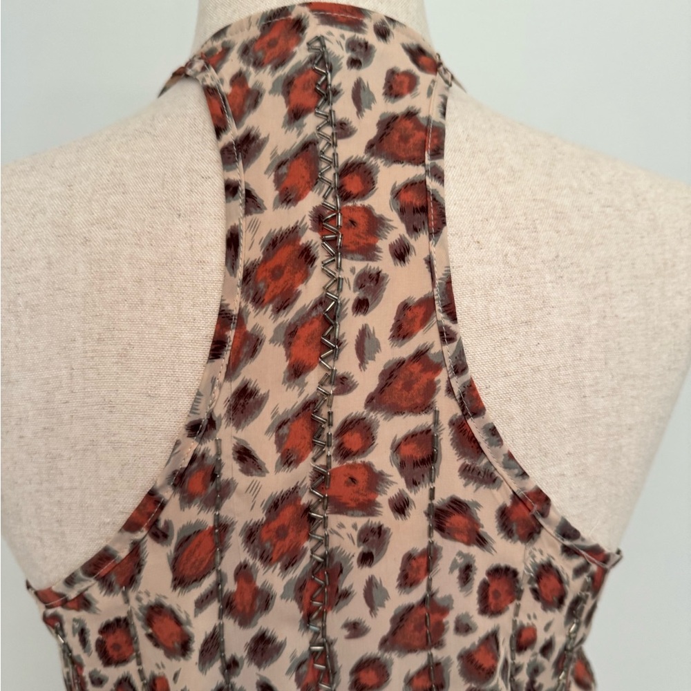 Fate leopard inspired Sleeveless Sundress Mini